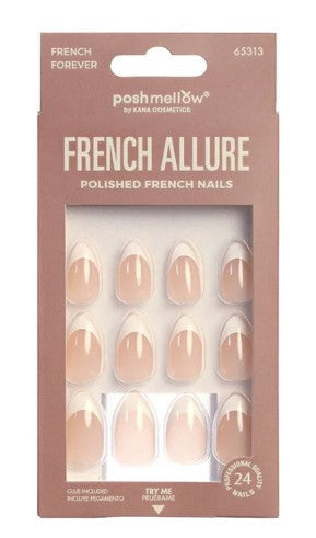 Poshmellow French Allure Polished French Nails – French Forever 65313 - ANNS BEAUTY SUPPLY